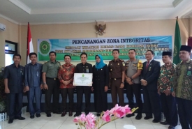 Pencanangan Zona Integritas Pengadilan Agama Bengkulu kelas 1A Kota Bengkulu