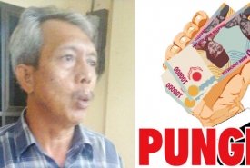 Drs. Iksan Nasir, SH saat mengadukan DPPKAD Seluma ke Polda Bengkulu, Senin (28/11/2016)