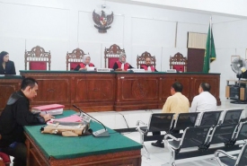 Sidang Vonis dua terdakwa kasus RSMY di PN Bengkulu, Selasa (29/11/2016)