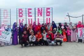 Para anggota ODOJ usai mengikuti bimbingan ustad Rusli Priyatna, Minggu (04/12/2016) di Tapak Paderi Kota Bengkulu