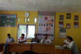 Rapat di Desa Ketaping Kecamatan Manna