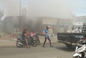 Suasana saat terjadi kebakaran