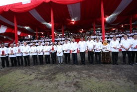 Mendagri Tjahjo Kumolo dalam sebuah acara di Manado