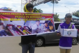 Panglimania PS Bengkulu Galang Dana 