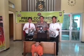 Pelaku diamankan Polisi