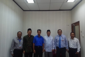Pengurus Pondok Pesantren Darussalam Kota Bengkulu melakukan audiensi bersama Kantor Perwakilan Bank Indonesia (BI) Provinsi Bengkulu pada Senin 22 April 2019
