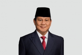 Prabowo ditengah pendukungnya di Bengkulu