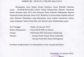 Pengumuman Relawan Demokrasi Yang Dinyatakan Lulus
