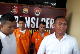 2 Pelaku Pencurian Diamankan Polsek Muara Bangkahulu (Foto:Joko Susanto)
