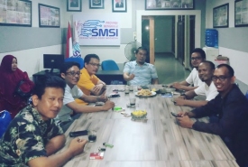 Pengurus SMSI Bengkulu saat rapat koordinasi di Kantor SMSI Bengkulu