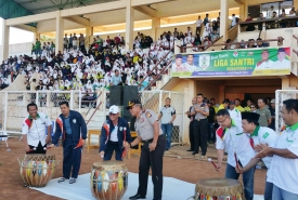 Tabuh Dol Tanda Pembukaan Liga Santri Nusantara di Bengkulu