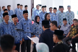 Pengambilan Sumpah Jabatan oleh Sekda Bengkulu Selatan