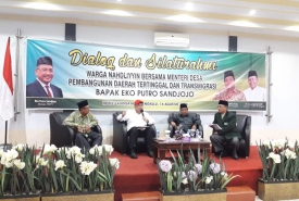 Silaturahmi Mendes PDTT Eko Putro Sandjojo bersama pengurus NU Bengkulu