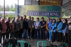 Press Gathering yang digelar oleh Kanwil Kemenag Provinsi Bengkulu bersama insan pers di Wahana Family, Selasa (30/10/2018)